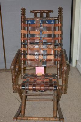 Hand-Crafted Belt Rocking Chair