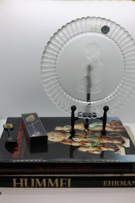 HUMMEL - (1) 1978 Praying Girl Plate (2) Hummel Books, (2) Collectible Spoons