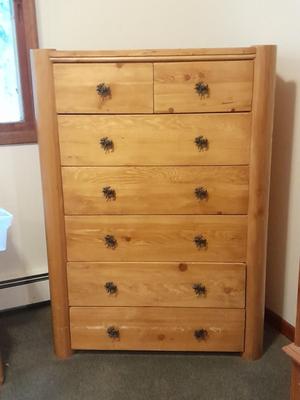 Seven Drawer Chest of drawers with moose handles
