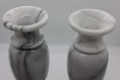 8" Marble Vases From Hawaii