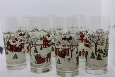 Libbey Winter Village Christmas - Set of (7)