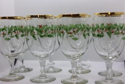 LENOX Holiday - Set of (8) Goblet Glasses