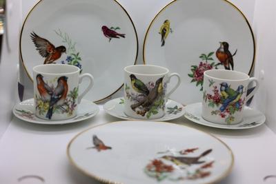 Mottahedeh Porcelain Aviary Collection - Set of (9)