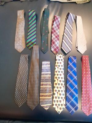 Twelve Neck Ties Lancel, Huntington, Pendleton, Norstrom, and other brands