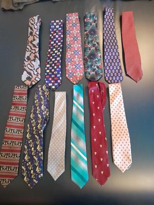 Last of the neck ties, Twelve Ties Huntington, France, Henry Grethel, and other brands