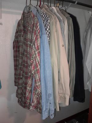 Men's long sleeve tops/ Shirts Honors, Van Heusen, Banana Republic, Allagash and more Size Med- XL