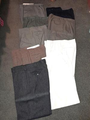 Men's dress slacks Woolrich, Exofficio, Corbin, Ralph Lauren 10 Pair! Size 38 & 40