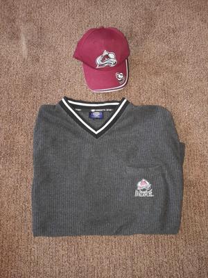 Colorado Avalanche Cap and Concepts sport sweater