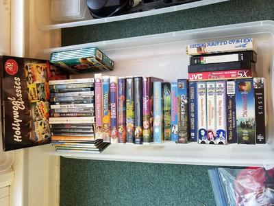DVDS and VHS