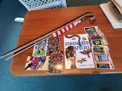 Travel Post Cards, Canes and Decals
