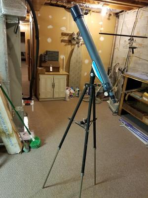 Telescope and Rice Planter Rope Hammock