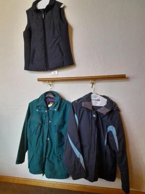 Two Jackets and a vest Jackets Helly Hansen, REI, and Liz Claiborne