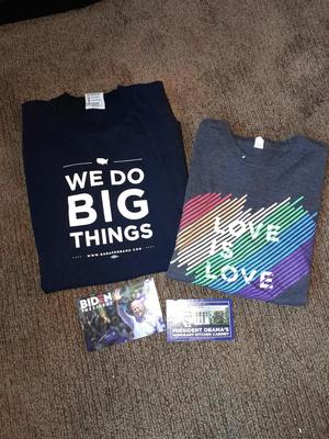 Barack Obama and Joe Biden items Love is love t-shirt and more