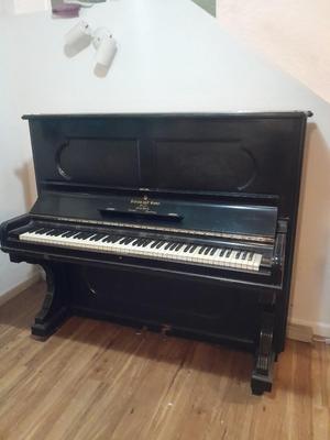 Antique Steinway & Sons, New York, Ebonized Wood Upright Piano, 1876