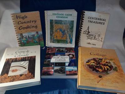 Cookbooks - Colorado Cache - centennial Treasures - high country cooking - Colorado Collage and others