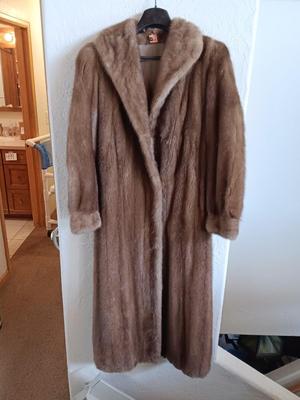 Vintage DASCO Full length fur coat Style 2200 Size 14