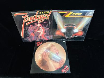 ZZ TOP AND THE CARS VINYL RECORD ALBUMS