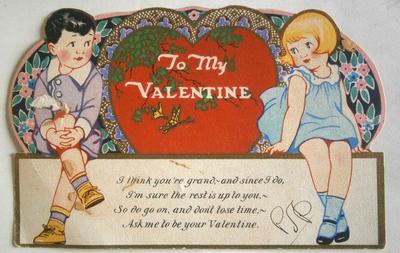 Vintage Valentine Day card