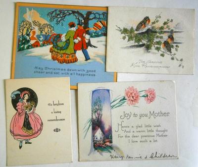 Lot of Old Greeting Cards