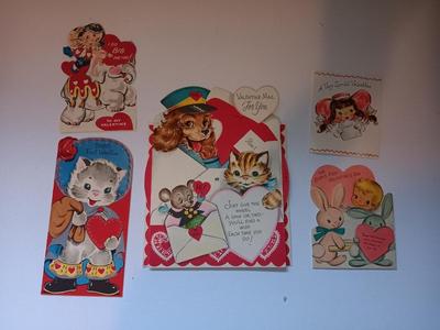 Vintage Valentines Day cards - Gibson - Hallmark and others