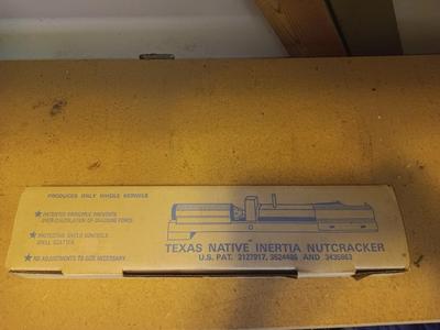 Texas Native Inertia Nutcracker - produces only whole kernnels