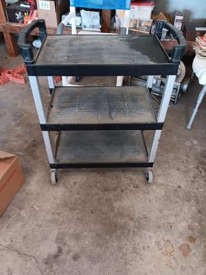 Continental Mfg. Food service three shelved cart with dual handles