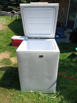 Wood's Small chest freezer in working condition. Model C05NAA