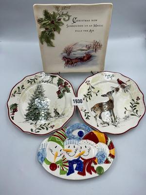 Decorative Christmas plates