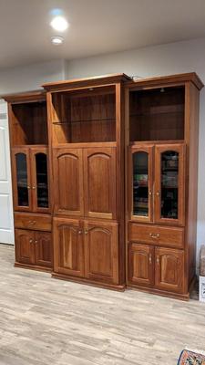 Large Cherry Entertainment Center