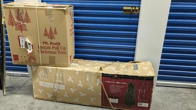 Large Pre-Lit Christmas Trees