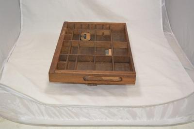 Very Vintage Type-Set Drawer with "C" & "L" 16.5x11