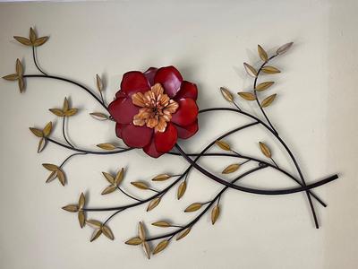 Metal Floral Wall Decor