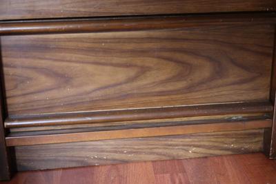 Double Bed Frame W/ Mattress & Nightstand