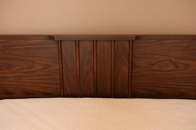 Double Bed Frame W/ Mattress & Nightstand