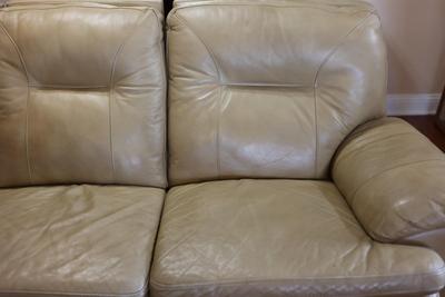 Vinyl/Leather Couch By Lane(See Description)
