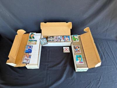 BOX OF 89' BASEBALL TOPPS SET AND 2 OTHER BOXES OF BASEBALL CARDS