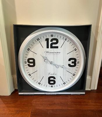 WESTMINSTER 30â€ Wall Clock