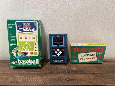 3 Vintage Handheld Electronic Games