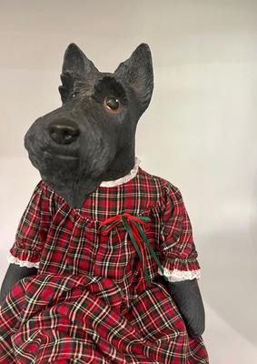 Vintage Scottish Terrier Porcelain  DOG