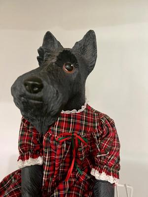 Vintage Scottish Terrier Porcelain  DOG