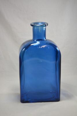Giant Blue Glass Medicine Bottle Vase