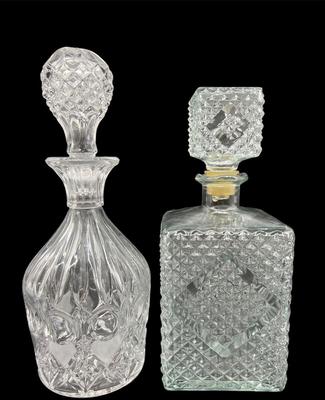 Two Glass Decanters
