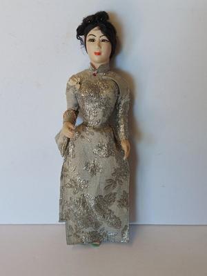 1960s Vietnamese costume Doll in beautiful fancy dress