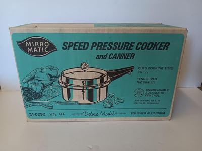 Vintage Brand new in sealed box Mirro-Matic speed pressure cooker and Canner