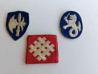 Military Patches - WW2  Army 65th Infantry Division Greenback Patch -Army Philippine Department Shoulder Patch -6th Army Group Patch