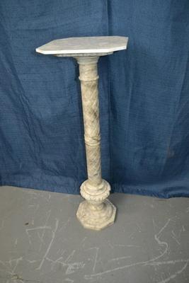 LOT 14. WHITE MARBLE STAND