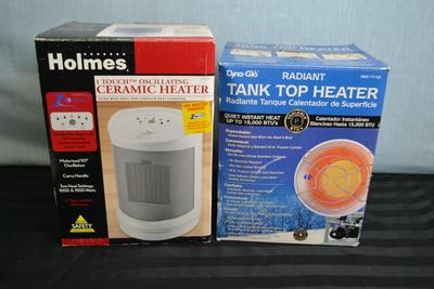 LOT 29. TWO HEATERS. ONE INDOOR AND ONE OUTDOOR HEATER