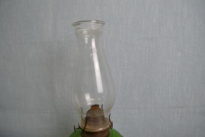 LOT 41. GLASS OIL LAMP