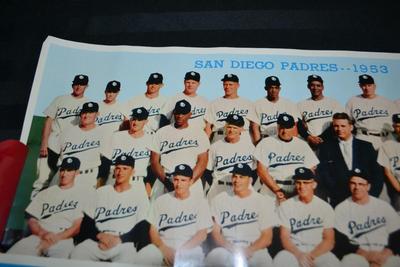 LOT 59     1953 PADRES TEAM PICTURE