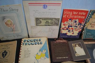LOT 68. VINTAGE BOOKS AND PHOTOS